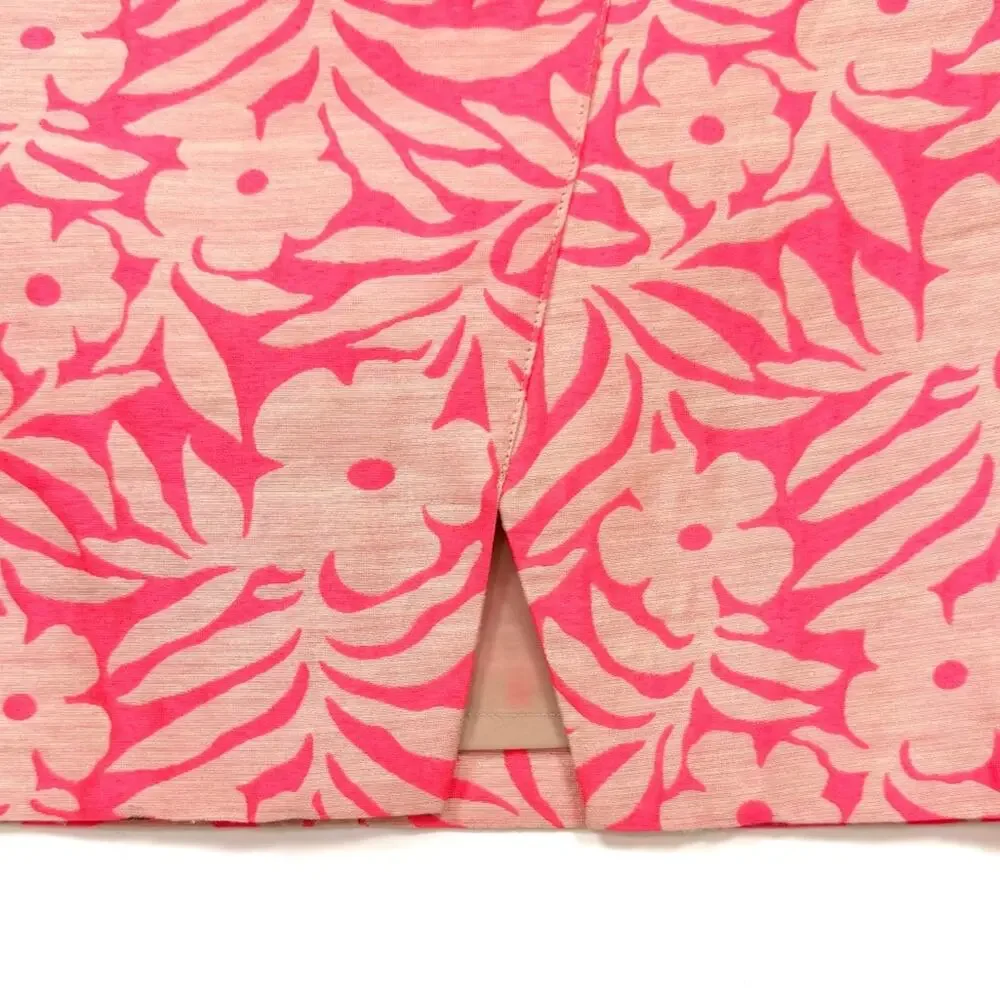 J. Crew Crossover Pencil Skirt in Plumeria Jacquard